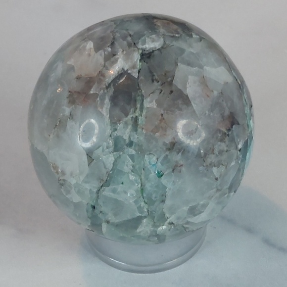 Chrysocolla Sphere | Soothing & Empowering | Emotional Balance & Communication - Picture 10 of 11